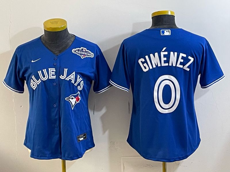 Youth 2026 Toronto Blue Jays #0 Gimenez Blue Game Nike MLB Jersey style 005
